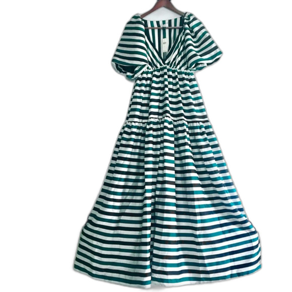 Anthropologie Delfi Striped Tiered Maxi Dress NWT - Picture 9 of 15